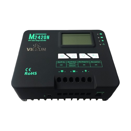 M2420N: CONTROLADOR DE CARGA 20A MPPT 12/24V AUTO - CONEX/TIERRA