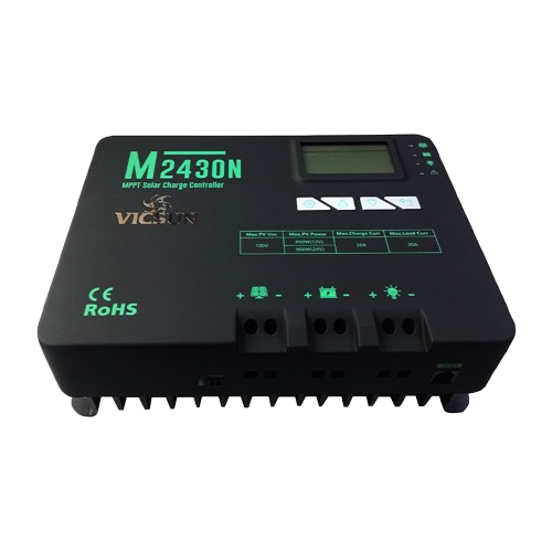 M2430N: CONTROLADOR DE CARGA 30A MPPT 12/24V AUTO - CONEX/TIERRA