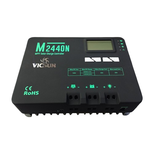 M2440N: CONTROLADOR DE CARGA 40A MPPT 12/24V AUTO - CONEX/TIERRA
