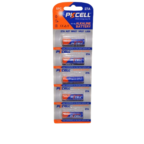 PKCELL 27A-5B: 12V-35H, BLISTER X 5 UN.